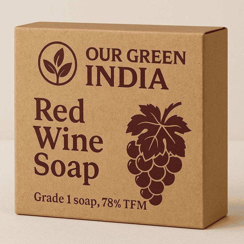 Our Green India Red Wine  Soap